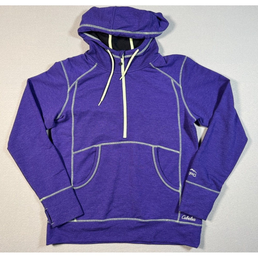 Cabela's Women's Purple Half Zip Hoodie - Size L - XPG - Thermal Phase